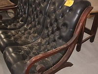 Lot 229 - vintage 3-zitsbank - afbeelding 2 van  4