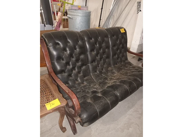 Lot 229 - vintage 3-zitsbank - afbeelding 4 van  4