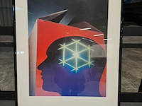 Lot 23 - afbeelding van een kunstwerk abstracte stijl 'video game cyb