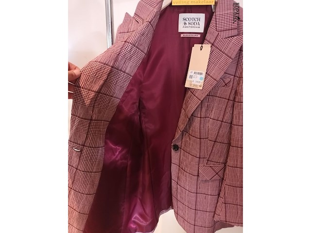 Lot 23 - blazer met ruitmotief maat s - afbeelding 3 van  3