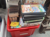 Lot 23 - cuver met videocassettes