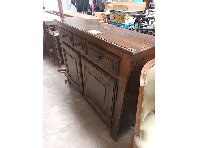 Lot 23 - eiken kast - afbeelding 3 van  4
