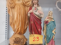 Lot 23 - heiligenbeeld. 3 stuks