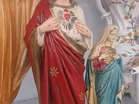 Lot 23 - heiligenbeeld. 3 stuks - afbeelding 4 van  5
