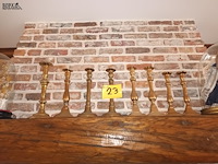 Lot 23 - koperen kandelaars. 8 stuks - afbeelding 2 van  4