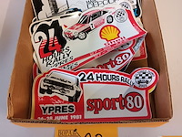 Lot 23 - rally ieper stickers, jaren ‘80. 20 stuks