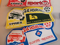 Lot 23 - rally ieper stickers, jaren ‘80. 20 stuks - afbeelding 2 van  5