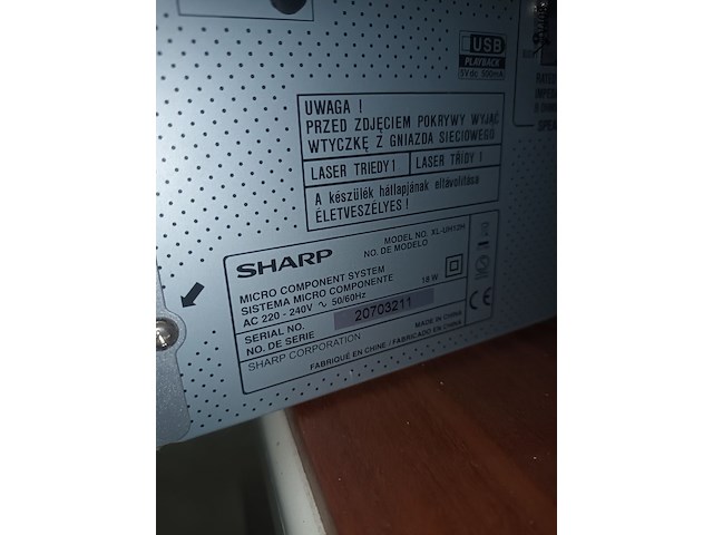 Lot 23 - sharp micro cd-speler - afbeelding 3 van  3