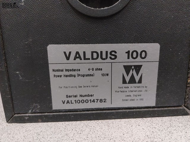 Lot 23 - speakers wharfedale valdus 100 - afbeelding 3 van  3