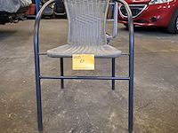 Lot 23 - terrasstoel geweven - 12 stuks