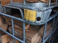 Lot 230 - metalen kooi met brandhout. 4 stuks - afbeelding 5 van  5