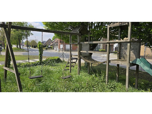 Lot 230 - tuinspeelset met schommel en glijbaan - afbeelding 3 van  3