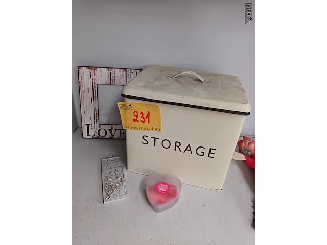 Lot 231 - decoratie en storagebox - 4 stuks - afbeelding 1 van  3