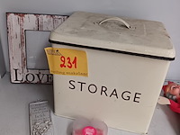 Lot 231 - decoratie en storagebox - 4 stuks - afbeelding 1 van  3