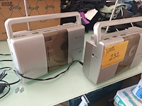 Lot 232 - radio/cd speler soundmaster. 2 stuks - afbeelding 3 van  3