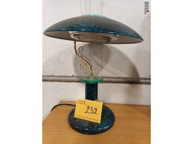 Lot 232 - vintage bureaulamp - afbeelding 1 van  3