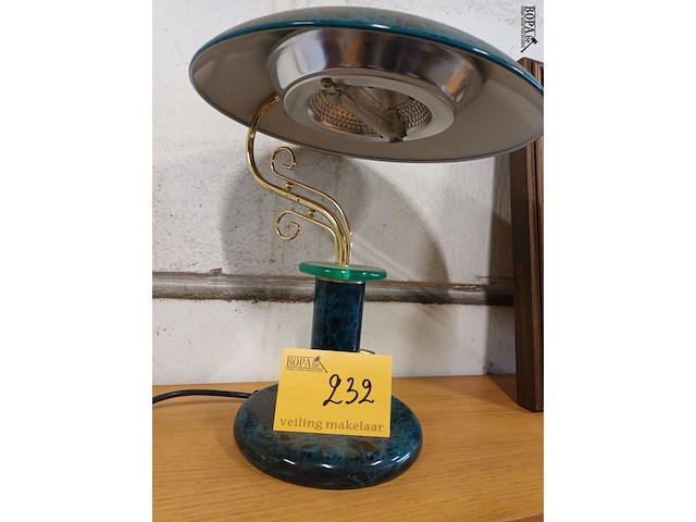 Lot 232 - vintage bureaulamp - afbeelding 2 van  3