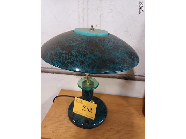 Lot 232 - vintage bureaulamp - afbeelding 3 van  3