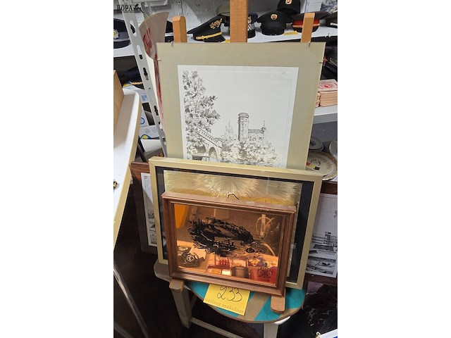 Lot 233 - diverse kaders 4 stuks - afbeelding 1 van  6