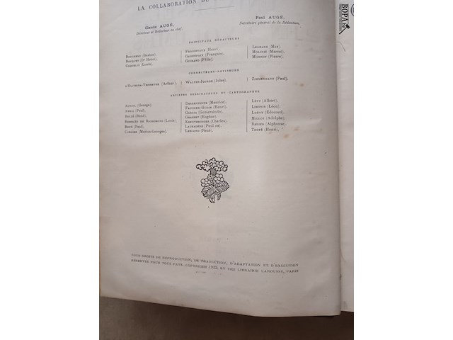 Lot 233 - larousse universel. 3 stuks - afbeelding 4 van  4