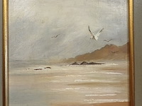 Lot 233 - schilderij in kader. gesigneerd - afbeelding 2 van  4