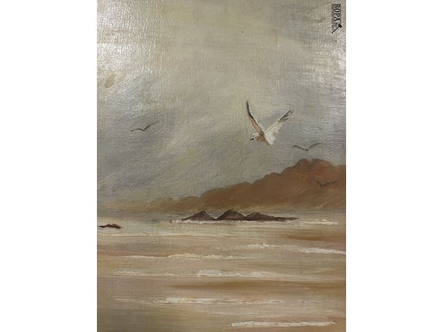 Lot 233 - schilderij in kader. gesigneerd - afbeelding 4 van  4