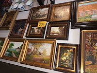 Lot 234 - kaders en schilderijen. 12 stuks - afbeelding 1 van  6