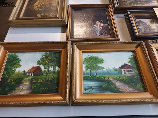 Lot 234 - kaders en schilderijen. 12 stuks - afbeelding 3 van  6