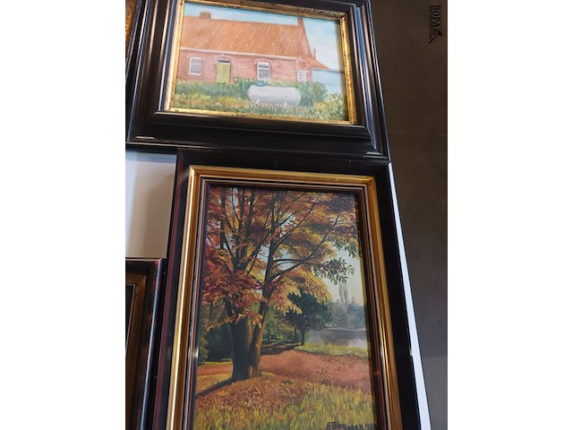 Lot 234 - kaders en schilderijen. 12 stuks - afbeelding 6 van  6