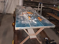 Lot 235 - vintage tafel met tegels adri - afbeelding 2 van  5