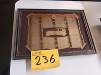 Lot 236 - reclame spiegel rolls-royce - afbeelding 1 van  3
