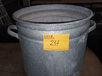 Lot 237 - zinken kuip