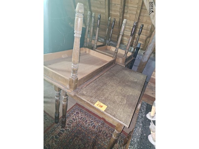 Lot 238 - hoten tafels 7 stuks - afbeelding 1 van  2