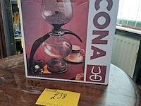 Lot 238 - vintage cona sifonkoffiezetapparaat sinze c - nieuw - collec - afbeelding 2 van  2