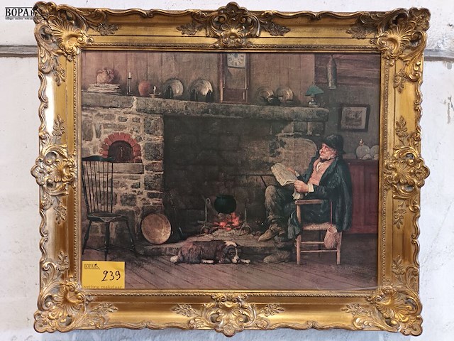 Lot 239 - kader met prent - afbeelding 1 van  4