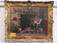 Lot 239 - kader met prent - afbeelding 1 van  4