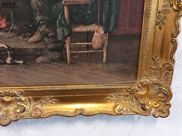 Lot 239 - kader met prent - afbeelding 3 van  4