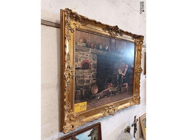 Lot 239 - kader met prent - afbeelding 4 van  4