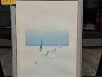 Lot 24 - afdruk 'dimache a la plage' c. giordani 56*76