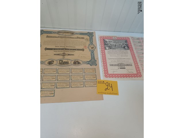 Lot 24 - antieke kasbons - afbeelding 1 van  10