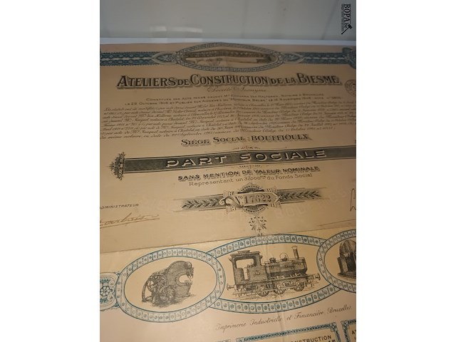 Lot 24 - antieke kasbons - afbeelding 4 van  10