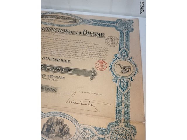 Lot 24 - antieke kasbons - afbeelding 5 van  10