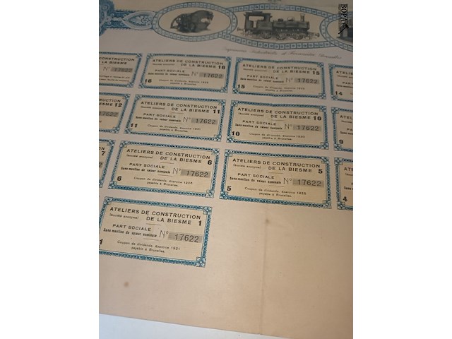 Lot 24 - antieke kasbons - afbeelding 6 van  10