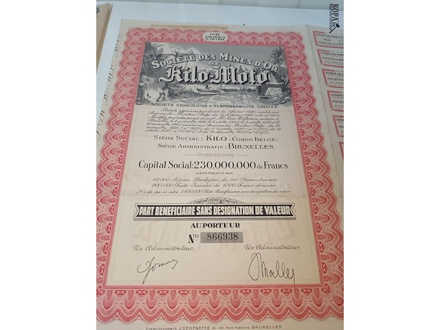 Lot 24 - antieke kasbons - afbeelding 7 van  10