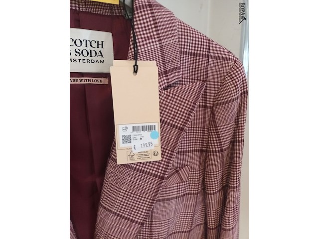 Lot 24 - blazer met ruitmotief maat m - afbeelding 2 van  2