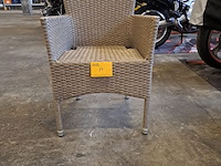 Lot 24 - terraszetel geweven - 3 stuks - afbeelding 1 van  2