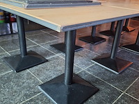 Lot 24 - vierkante horeca tafels. 10 stuks - afbeelding 2 van  3