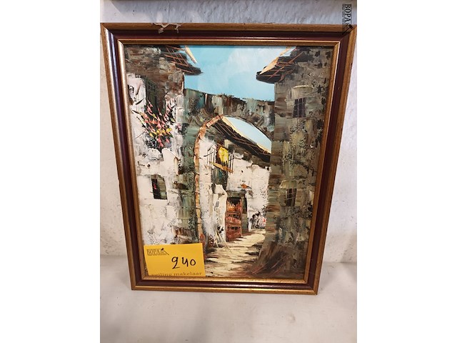 Lot 240 - schilderij in kader - afbeelding 1 van  3