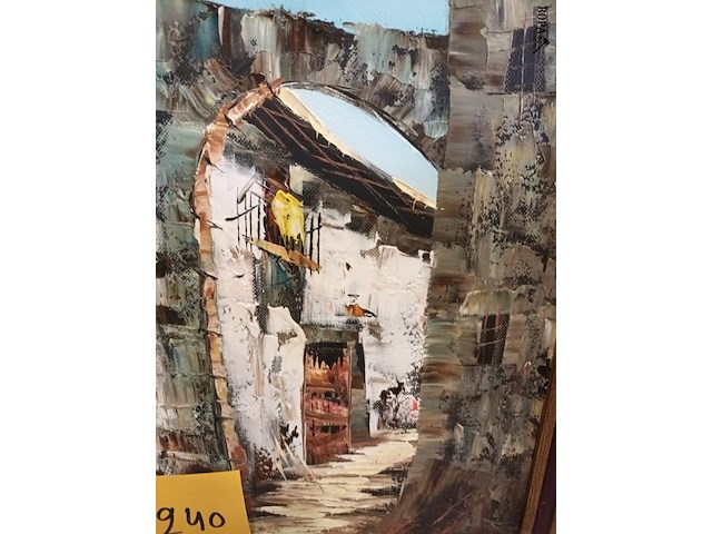 Lot 240 - schilderij in kader - afbeelding 2 van  3