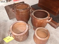 Lot 241 - antieke grespotten. 4 stuks - afbeelding 2 van  4
